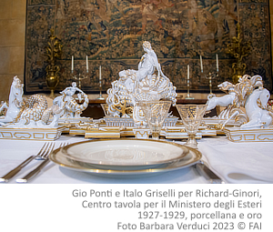 Il Trionfo da tavola di Gio Ponti, Museo Ginori, Villa Necchi Campiglio, Richard Ginro, Tomaso Buzzi, Italo Griselli